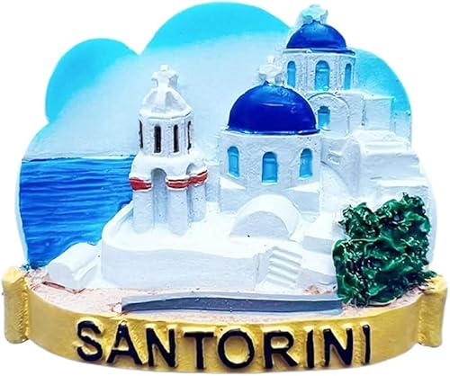 Santorini Griechenland Santorini Kühlschrankmagnet Kühlschrankmagnet Dekoration Magnet Aufkleber Souvenir Harz Basteln