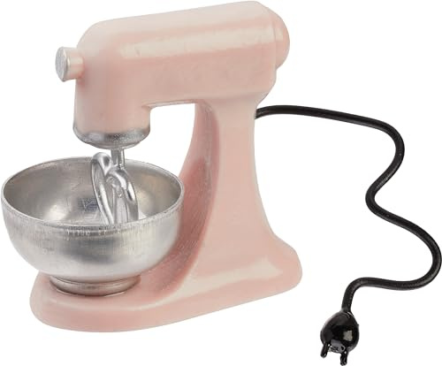 Hobbyfun Miniatur Küchenmaschine 3cm Kunststoff Metall Design