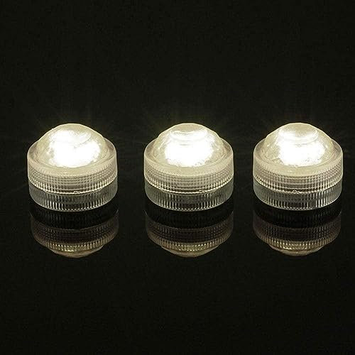12 unids Mini RGB Led Bombilla Botón Batería Bombilla Redonda Lámparas Luces Vela Sumergible Lámpara Impermeable Bajo el Agua