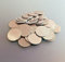 100x Ronde, Aluminiumscheibe, Alu-Ronde, Scheibe, Metallscheibe, Aluminium, Werkmarke (30,75 x 1,5 mm)