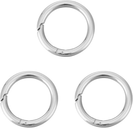 UNICRAFTALE 3Stk 30mm Federringe Verschluss 316 Edelstahl Runde Karabinerhaken Metall Feder Schlüsselanhänger Schnallenverschlüsse Karabiner Ring Für Taschen Geldbörsen Schultergurte Schlüsselanhänger