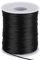Nylonschnur, 1,5 mm x 100 m Schwarze Nylon Schmuckband, Unelastische Nylonfaden, Reißfest Schnur, Satin geflochtene Schnur für Halskette Armbänder Chinesischer Knoten Handwerk Schmuckherstellun