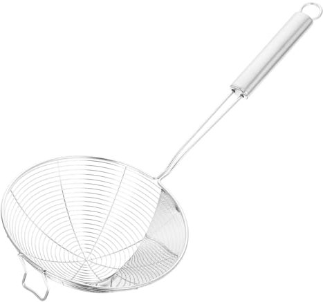 ABOOFAN Olla Caliente De Acero Inoxidable Cuchara Freidora Espumadera De Malla De Alambre Cuchara De Comida Frita Colador De Araña Cucharón Cuchara Ranurada Freidora Colador Cuchara De