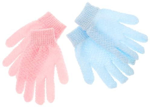 Housoutil 2 Sets 2 Paar Revitalisierende Spa-handschuhe Badehandschuhe Peeling-duschhandschuhe Körperbürstenhandschuhe Für Trockene Fettige Oder Raue Haut