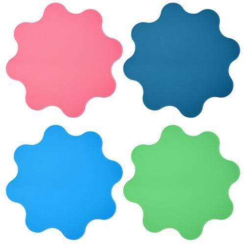 Acooruiteng Glasöffner Greifer Pads Wiederverwendbarer Gummi Glasöffner Greifer Mehrzweck Jar Gripper Pads Rutschfest Gummi Dosenöffner Flaschendeckelöffner für Die Meisten Flaschen 4 Stück
