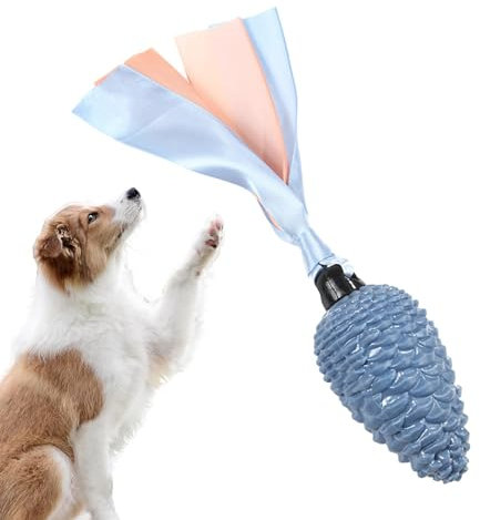 Kauspielzeug für Hunde mit Tannenzapfen, quietschendes Seil, Kauspielzeug für Hunde mit Beißstreifen, langlebiges Haustierspielzeug für Welpen, weich und energieverbrauchend, Zahnspielzeug für Hunde,