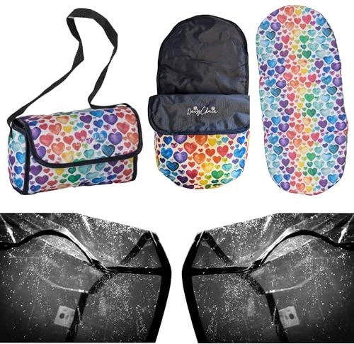 Daisy Chain Pinnacle-Puppenwagen – Zubehörpaket (Rainbow Hearts)