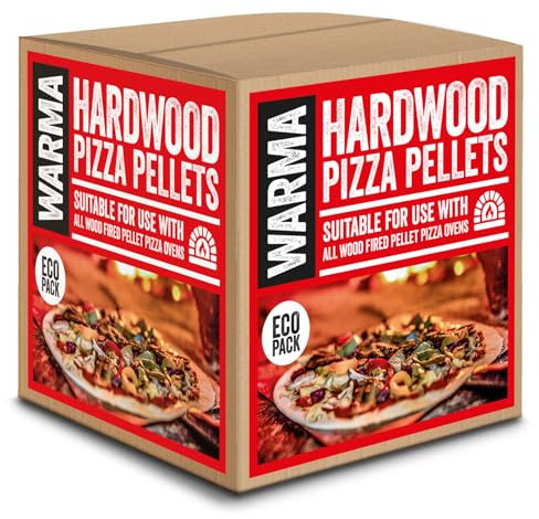 2.5kg Box Eco Premium Pizza Oven Wood Pellets 100% Natural Suitable for Ooni Uuni Ninja Nero Dellonda Outdoor Garden Cooking Pellet Operated Stoves Wood Fired Pizza Ovens & Grills - 1 x Box