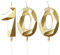 Bougies pour 100e anniversaire, bougie en forme de chiffre 100, bougies dorées, bougie d'anniversaire pour gâteau, bougies d'anniversaire, décorations de gâteau pour fête d'anniversaire, mariage