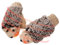 Igel-Handschuhe Kinder,Igel-Fäustlinge,Warme Fahrradhandschuhe | Weiche Winterhandschuhe für Damen, ohne Finger, warme Fäustlinge aus Strickwolle, fingerlose Cartoon-Igel-Handschuhe, Geburtstagsgesche