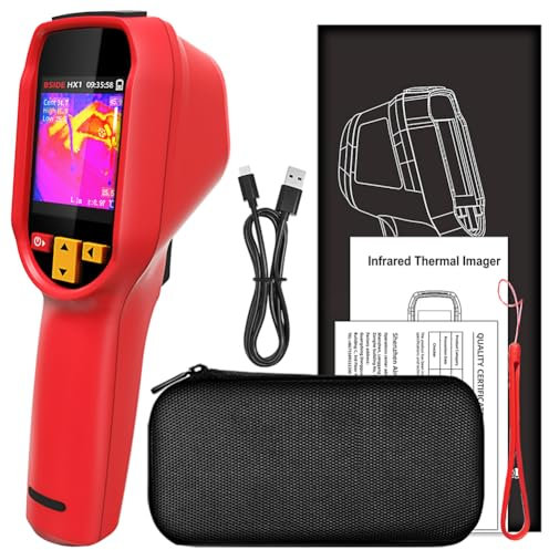 Tragbare Wärmebildkamera -20℃ bis 550℃ Kleine Wärmebildkamera unterstützt Messung der maximalen und minimalen Mittentemperatur Bildspeicherung 2,4-Zoll-TFT-Display