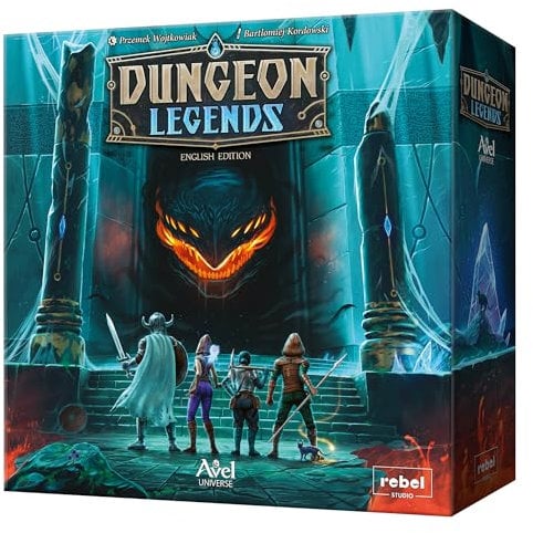 Rebel Dungeon Legends Brettspiel, ab 10 Jahren, für 1–4 Spieler, 60–90 Minuten Spieldauer