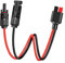 Beatific Solarstecker auf Anderson Kabel, 45A 10AWG Solar zu Anderson Adapter, Solar zu Anderson Stecker Kabel, Solarpanel Verlängerungskabel für Tragbare Generatoren Energiespeicher RV (60cm)