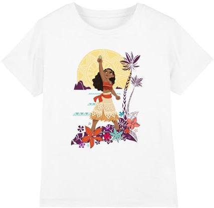 Moana Girl's Moana Heart Sunset Girls T Shirt T-Shirt