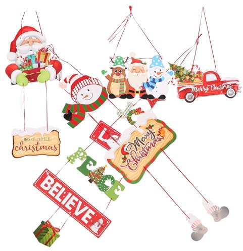 CIMAXIC 5 Stücke Hängen Papier Weihnachten Weihnachten Baum Hängen Ornamente Weihnachten Dekorationen