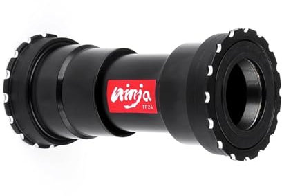 Token Threaded-Press Fit Bottom Bracket for PF30 Frame to 24mm Crank for MTB/Road Bike, Ninja BB