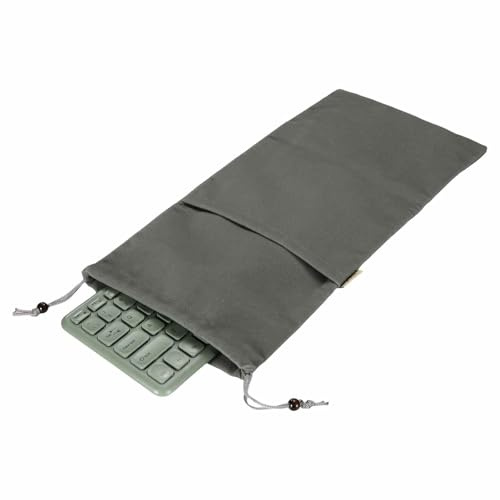 Nexarelle Keyboard Sleeve Cover 87 Keys Keyboards Portable Case (36 x 18 cm, Gray) - Dustproof, Waterproof for Wireless Mechanical Keyboards