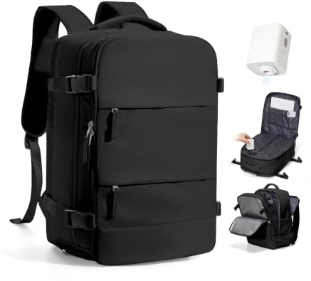 SZSYCN Sac à Dos Ryanair 40x30x20 Compression Sous Vide avec Pompe | Bagage à Main 40x30x20 Compression Bagage Cabine Ryanair Sous Vide Sac à Dos Loisir pour Ordinateur Portable de 16 Pouces