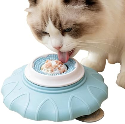 Lick Bowl for Dogs Interactive Non-Slip Feeder Mat with Suction Cup | Dog Lick Ball Bowl for Play Training Boredom Relief Meal Puppy Indoor Treat Dispensing Enrichment
