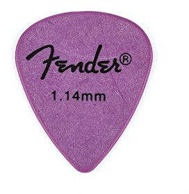 Fender 098-7351-950Fender Rock-On Touring Picks, 12 Pack, 351 Shape, Extra Heavy 1.14 mm, Purple