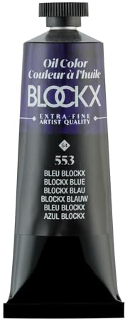 Blockx Blaue Ölfarbe, 35 ml Tube.