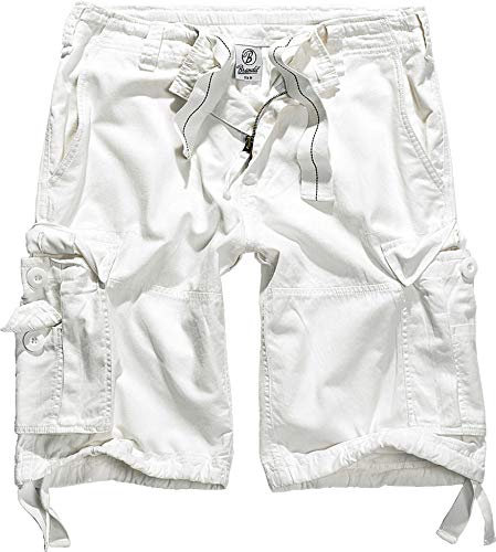 Brandit Herren Vintage Shorts Basic White XXL
