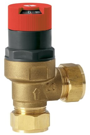 Tower ABBV1 Auto Bypass Valve Angled 22mm Brass Compression