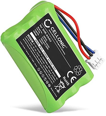 CELLONIC, Batterie Compatible avec Bang & Olufsen BEOCOM 6000, BeoCom 1, BeoCom M6000 (700mAh, 3.6V) Batterie de Remplacement 3HR-AAAU,70AAAH3BMXZ,T373