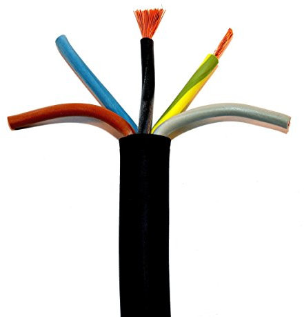 100m H07RN-F 5G1,5 Gummischlauchleitung Ring schwarz 5x1,5qmm Gummikabel