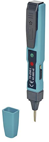 EMOS M0048 berührungsloser Spannungsprüfer, Mini Volttester / Spannungstester mit Polaritätsanzeige, 0V-250V / AC / DC/ Batterien mitgeliefert