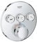 Grohe 29138000 29138 Round US Chrome Thm Smartcontrol 3,Starlight Chrome