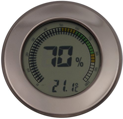 GERMANUS Kalibrierbarer Hygrometer für Humidor, digital - Rund II