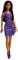 Barbie Fashionistas Bambola Latina con Vestito Glitz con Righe Viola, Giocattolo per Bambini 3+ Anni, FXL69