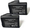 Baterías Recargables de polímero de Litio 7.4V 2200MAH para Guantes calefactables, Calcetines, Gorros, pasamontañas, máscaras de esquí, Ropa Interior térmica (2 Piezas Incluidas)