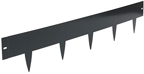 bellissa Rasenkante Spina – Beeteinfassung, Beetumrandung, Mähkante, Wegbegrenzung anthrazit 103x16 cm Nutzlänge 20 m