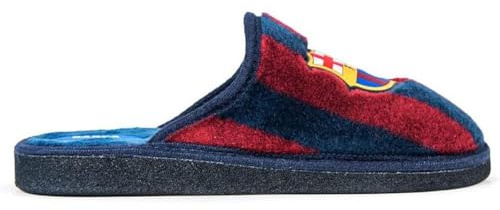 MARPEN SLIPPERS, Zapatillas de Casa Ligeras de Invierno Oficiales del FC Barcelona de Fútbol para Hombre o Mujer, Abiertas Blaugranas, Talla 46