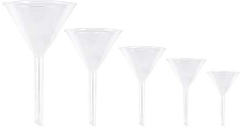 5 Piezas Embudo De Vidrio Embudo Líquido Embudo De Goteo Embudo De Laboratorio De Vidrio Pequeño Embudo Embudos De Vidrio Para Embudo Para Agua Tallo De Embudos Triángulo Cosmético