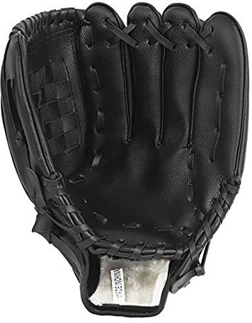 Professional Baseball Glove for Left Hand, Premium Leather Softball Glove Sports Batting Gloves Pitcher Training Catcher’s Mitts for Kids/Youth/Adult Competition Practice (Right Hand Throw)
