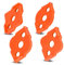 4 Piece Woodworking Half Fillet Quick Positioner, ABS Radius Jig Router Templates Corner Routing Bit, 8 specifications, for Right Angle Photo Frames, Tables, Wooden Boards(Orange)