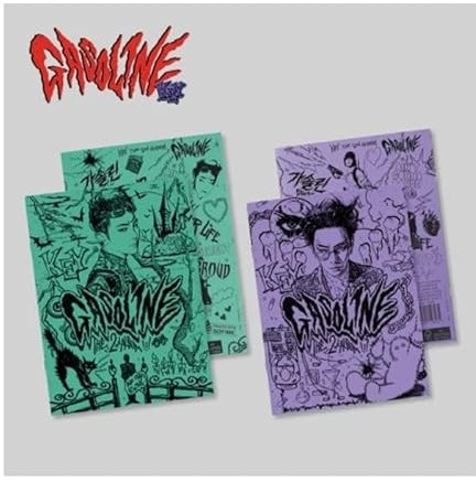 SHINEE KEY Gasoline 2nd Album Booklet Version CD + Poster + Booklet + Postkarte + Aufkleber + Fotokarte + Tracking (zufällig)