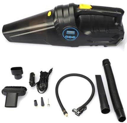 OISE ART STORE Trade Shop - Aspirapolvere per Auto con Compressore Aria 120w Ricaricabile Senza Fili 12v