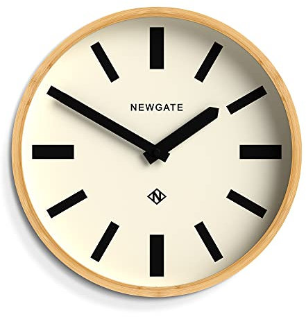 NEWGATE® Bali wanduhr | Skandinavisch inspirierte Bambusuhr | 30 cm | Modernes minimalistisches Design für die Küche, das Wohnzimmer oder das Büro