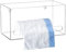 sourcing map Trash Bag Dispenser Roll Holder, Wall Mount Acrylic Garbage Bag Dispenser Roll Holder Suitable for Garbage Bag Grocery Shopping Bag, Square Hollow (10.4 x 5.4 x 5.4 inches)
