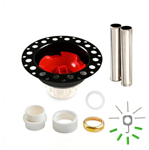 Kit per vasca da bagno autoportante con tubo di coda e adattatore in plastica compatibile con vasche da bagno indipendenti e vasche da bagno standard