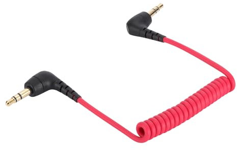 Ersatz gewickelt SC2 Kabel 3,5 mm Stereo TRS Stecker an 3,5 mm männlich Stereo TRS Ausgang Anschluss Kabel Verbindet Audio Mixer/Mikrofone zu Kamera/Blockflöten