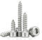 ANGEEK 10 Pezzi Viti in acciaio inox M8 X 20mm 304 con filettatura autofilettante, viti con esagono incassato, viti con esagono incassato