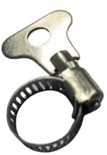 LonESA 10-Pack 304 Stainless Steel Hose Clamps, Adjustable Thumb Screw Key-Type Clamps,Ideal for Plumbing, Automotive, and Machinery Applications (13-19mm)