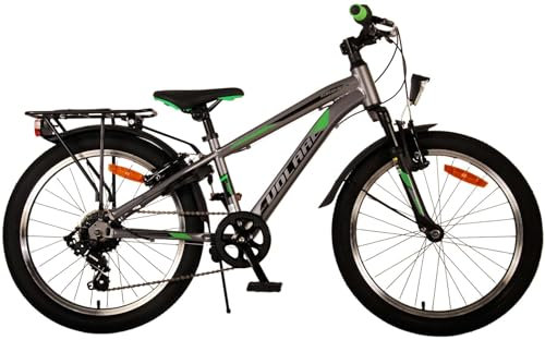 Volare Cross Kinderfahrrad - Jungen - 20 Zoll - dunkelgrau - 6 Gänge