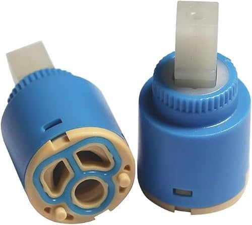 SANJSJHXJ Cartuccia in Ceramica per Miscelatore e valvola Doccia, Caldo/Freddo, Confezione da 2