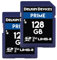 Delkin Prime Carte SD 128 Go 2PK pour Appareil Photo numérique | SDXC UHS-II (U3/V60) – Carte SD Haute Endurance | 8K, 4K, Full HD, RAW Burst | Carte mémoire SD DSLR 128 Go